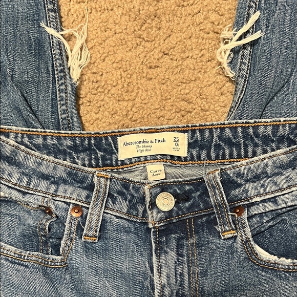 Abercrombie & Fitch High Rise Blue Jeans SIZE 25 - Picture 2 of 6